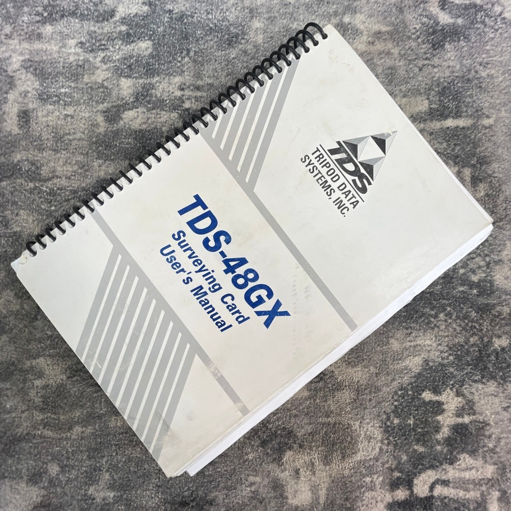 TDS-48GX Surveying Card User's Manual Tripod Data Systems Guide